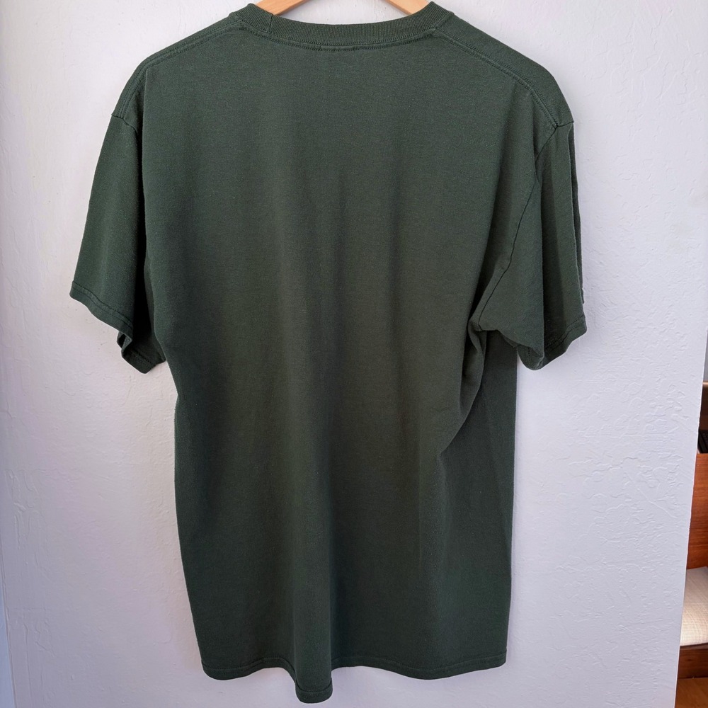 Land Rover Range Rover T Shirt Men's L Green Embroidered Logo Crew Neck Tee - Picture 2 of 7